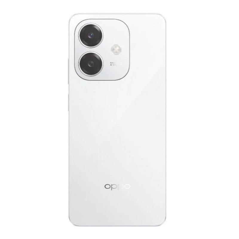 Celular Oppo A60 4G 256GB 8GB RAM Blanco dorsal
