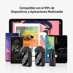 Micrófono solapero inalámbrico Accesoriosgroup F11-2 conexión