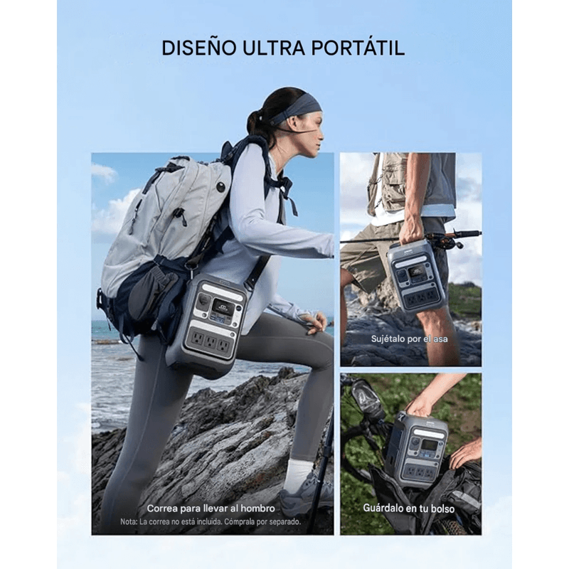 Estación Anker SOLIX C300 288Wh 300W con 8 puertos USB-C portabilidad