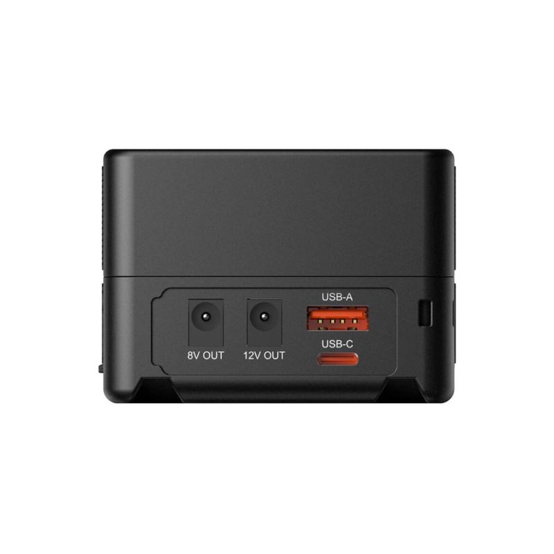 Batería V Mount SmallRig VB99 mini 3580B 6700 mAh vista puertos