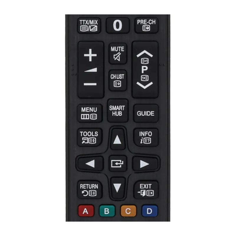 Control remoto universal para TV Samsung detalle botones