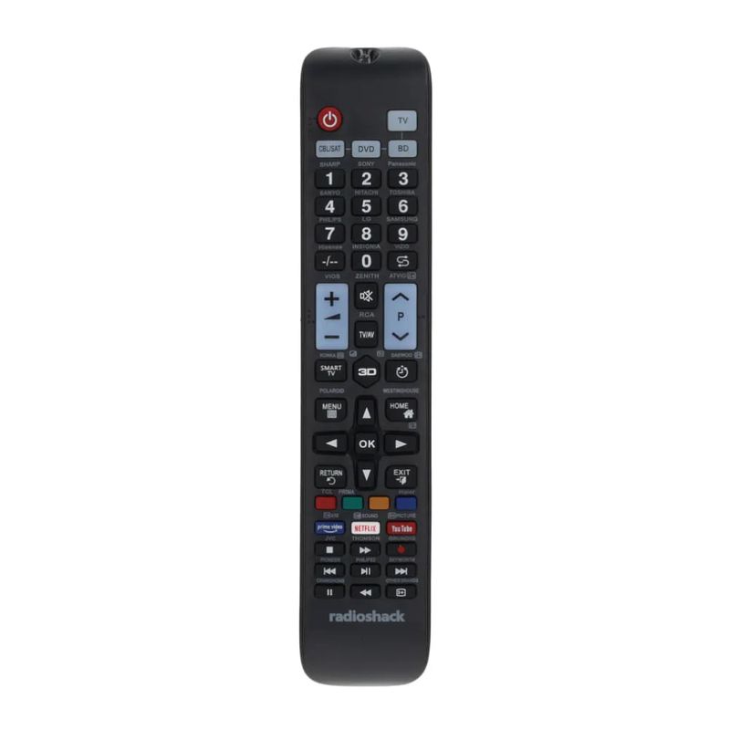 Control remoto universal Radioshack 4 en 1 frontal