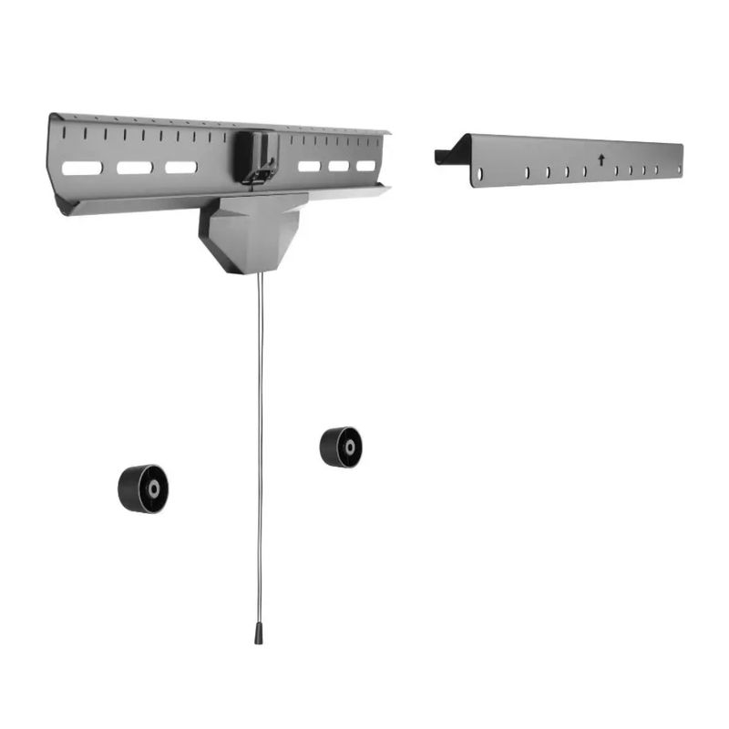 Rack fijo Radioshack para TV 37" a 80" peso máx 50kg frontal oblicua