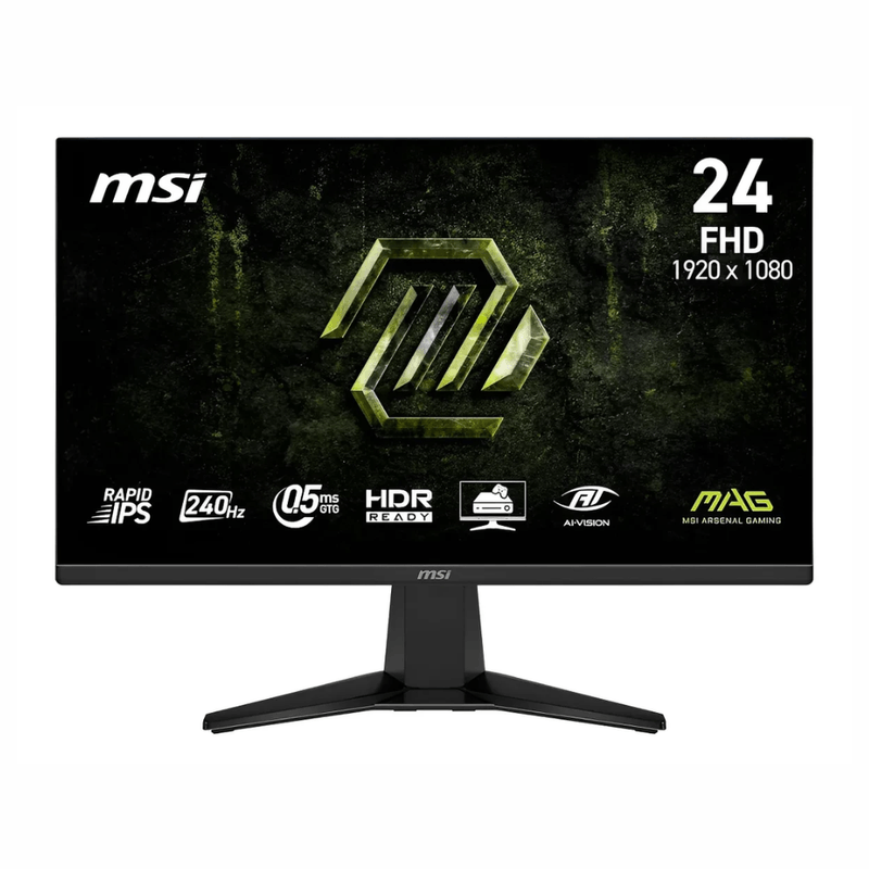 Monitor MSI MAG 245F X24 negro frontal