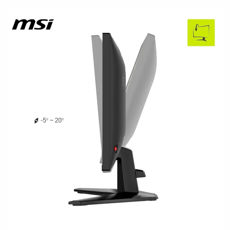 Monitor MSI MAG 245F X24 negro inclinación