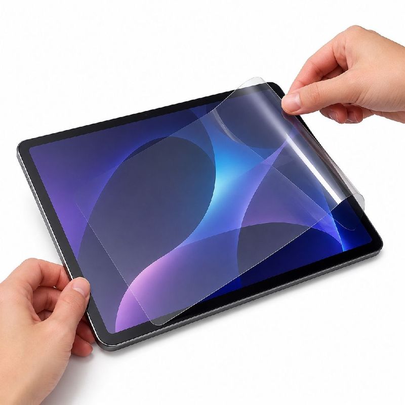 Lámina hidrogel Haxly para tablet hasta 13 pulgadas, transparente frontal