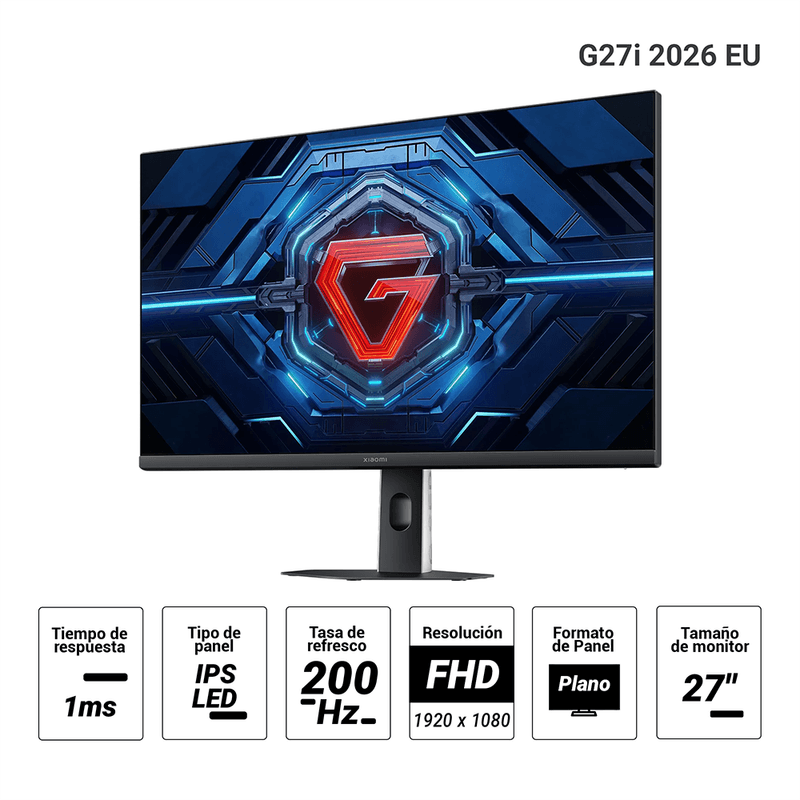 Monitor Xiaomi G27i 2026 EU negro especificaciones