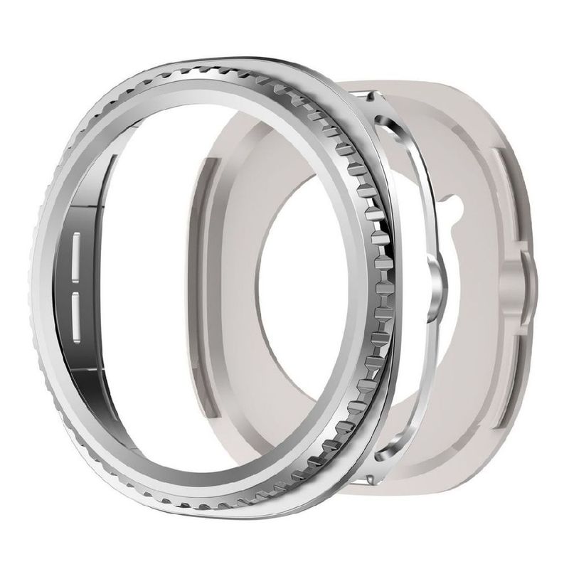 Case URVOI Samsung Galaxy Watch 8 Classic 46mm silver frontal