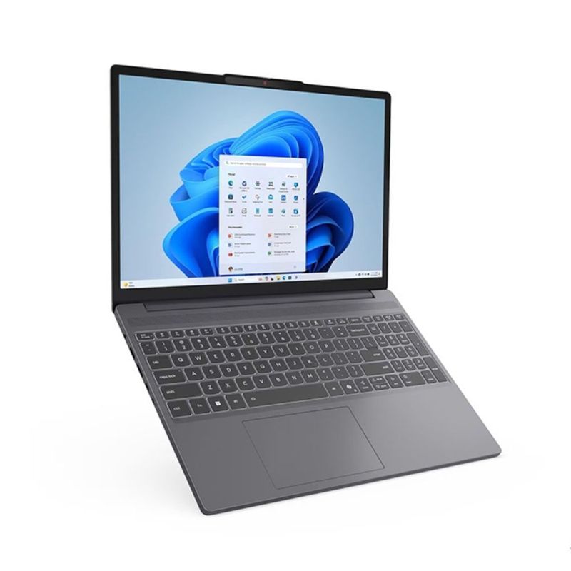 Laptop Lenovo Ideapad Slim 3 15.3" Intel Core i5 512GB SSD 16GB RAM luna grey vista frontal oblicua