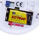 Detector de humo Opalux Slim IP20 con batería interior
