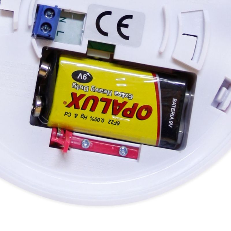 Detector de humo Opalux Slim IP20 con batería interior
