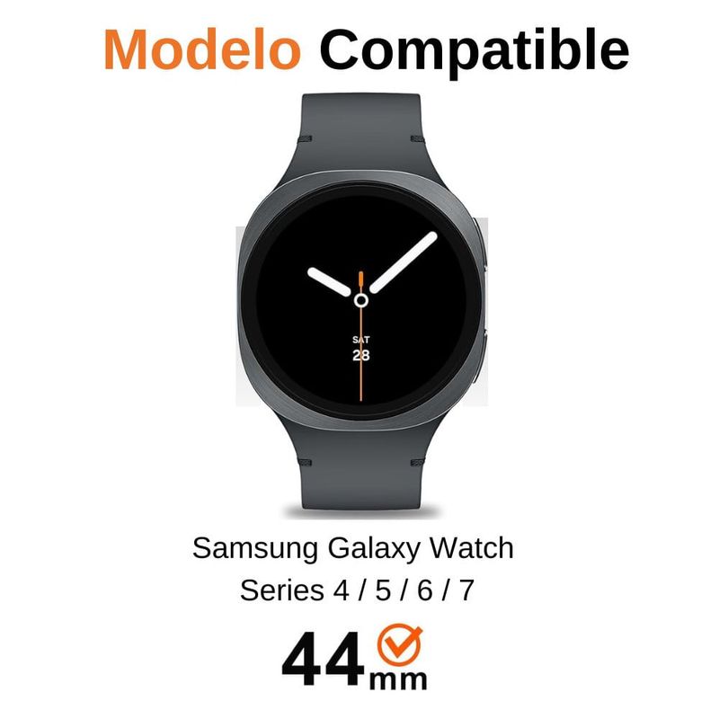 Case Samsung Galaxy Watch 44mm series 4 al 7 negro características