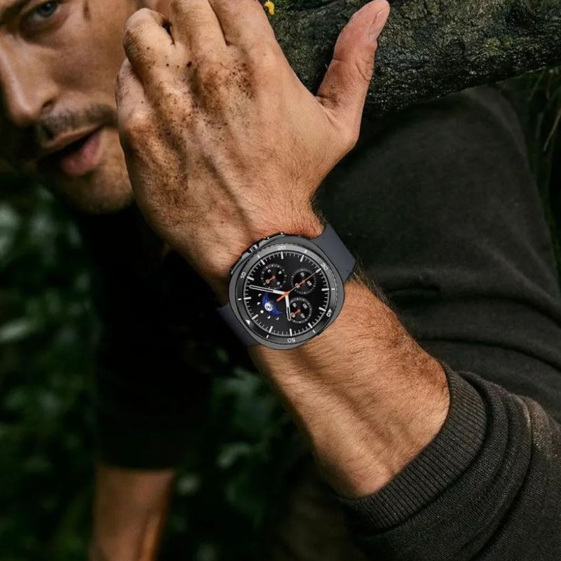 Case Samsung Galaxy Watch 44mm series 4 al 7 negro tamaño