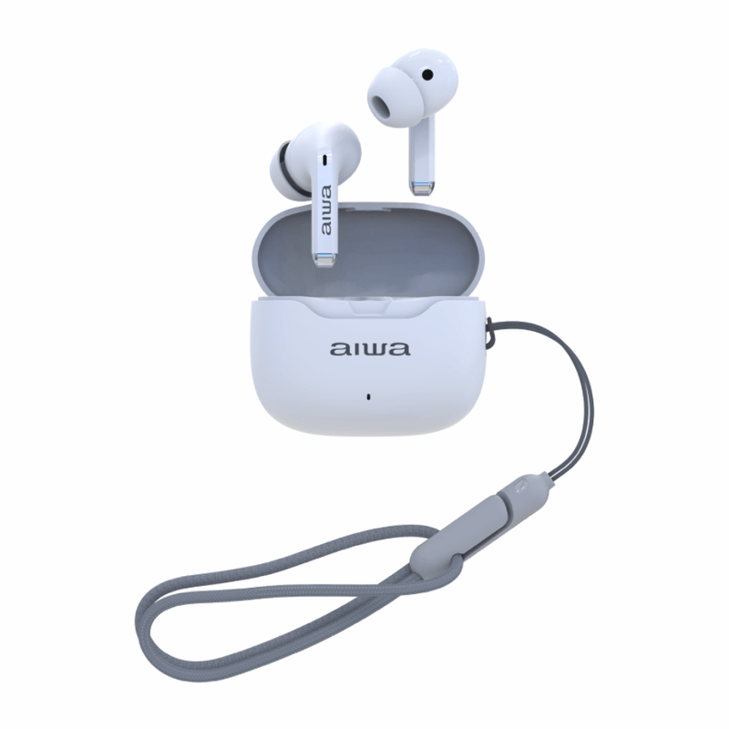 Audífonos Bluetooth TWS AIWA AWTWSG50 blanco conexión Bluetooth 5.4