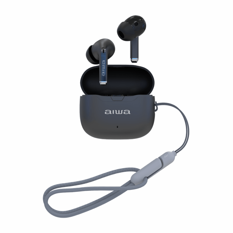 Audífonos Bluetooth TWS AIWA AWTWSG50 negro conexión Bluetooth 5.4