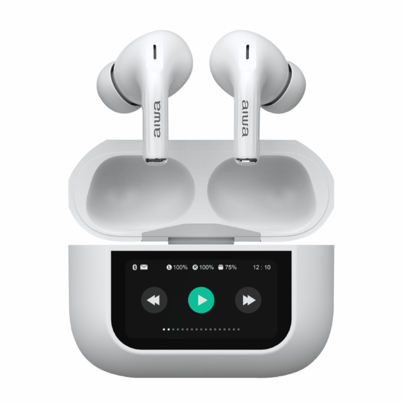 Audífonos Bluetooth TWS AIWA AWTWSGPRO blanco conexión Bluetooth 5.4