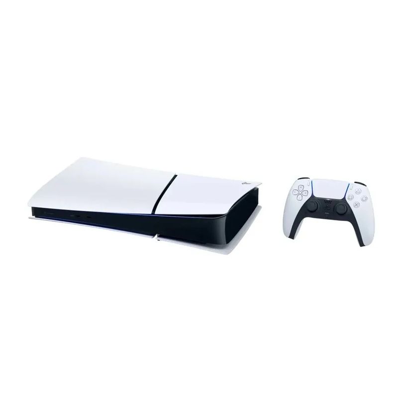 Consola PS5 Slim Disco 1TB Fortnite Edition con DualSense lateral