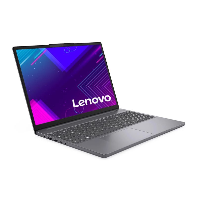 Laptop Lenovo IdeaPad Slim 3 i5 512GB SSD 8GB RAM gris frontal oblicua