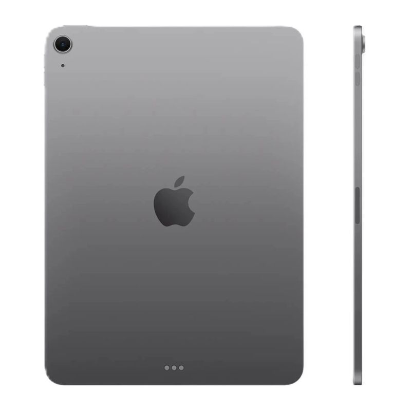 iPad Air 11 M3 Wi-Fi eSIM 128GB cámaras 12MP space gray dorsal y lateral