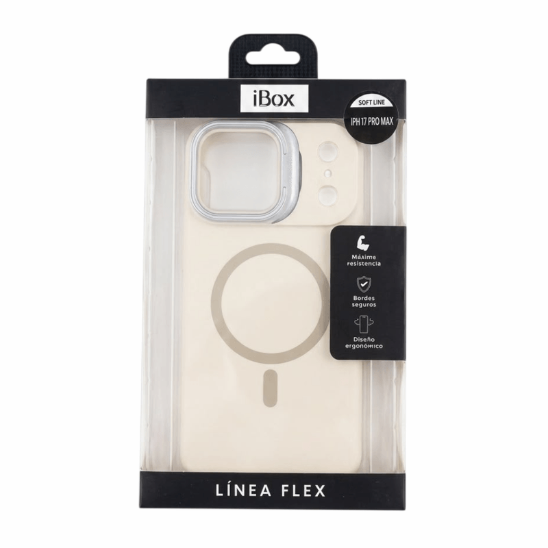 Case iBox para iPhone 17 Pro Max Metal Matte negro contenido de caja