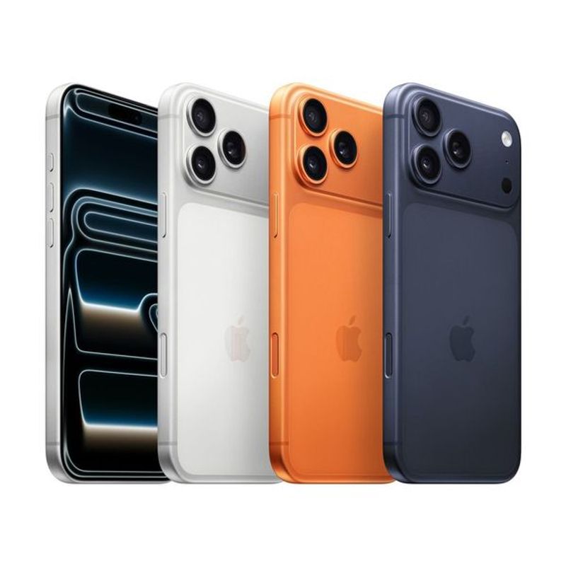 iPhone 17 Pro Max eSIM 256GB silver con mica de vidrio colores