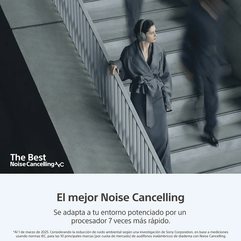 Audífonos Sony WH-1000XM6 verde cancelación de ruido