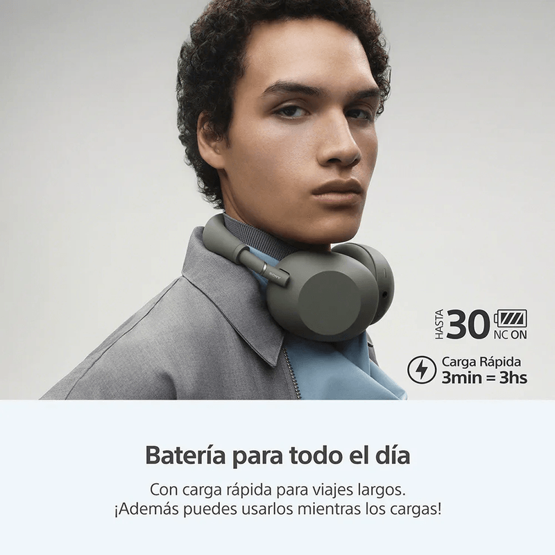 Audífonos Sony WH-1000XM6 verde batería hasta 30 horas