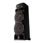 Parlante LG XBOOM RNC9 Bluetooth Karaoke con luces frontal oblicua