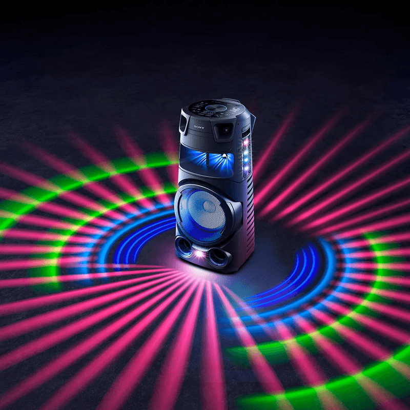 Parlante de torre Sony MHC-V73D negro luces RGB