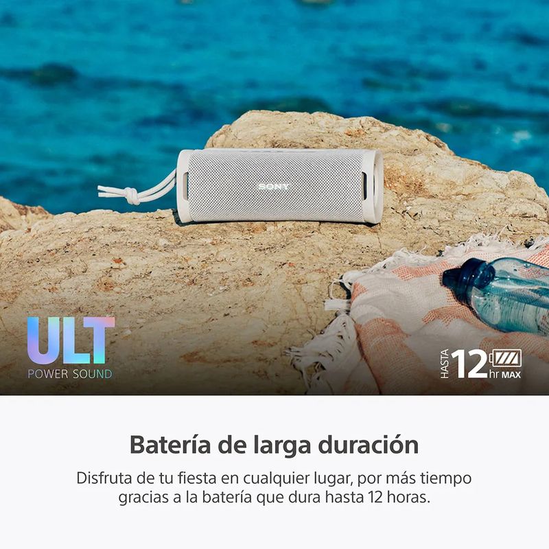 Parlante Sony SRS-ULT10 IP67 Blanco frontal