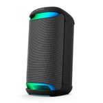 Parlante Sony SRS-XV500 Mega Bass Karaoke Bluetooth Negro frontal oblicua