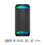 Parlante Sony SRS-XV500 Mega Bass Karaoke Bluetooth Negro frontal especificaciones