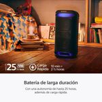 Parlante Sony SRS-XV500 Mega Bass Karaoke Bluetooth Negro frontal