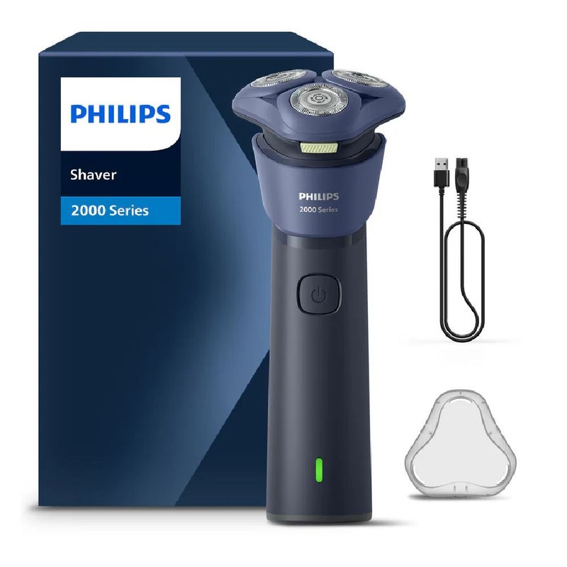 Afeitadora Philips S2885/00 seco húmedo inalámbrica negra frontal empaque
