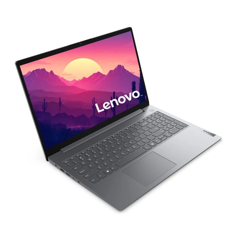 Laptop Lenovo V15 G5 Core i5 16GB 512GB gris frontal oblicuo 2