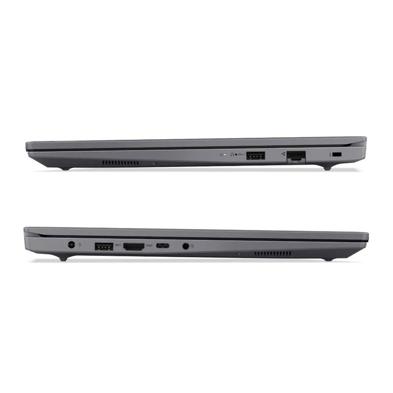 Laptop Lenovo V15 G5 Core i5 16GB 512GB gris lateral puertos