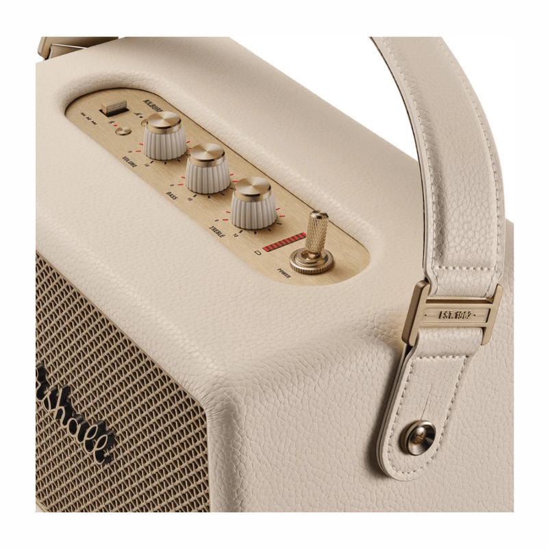 Parlante Bluetooth Marshall Kilburn III IP54 50h marrón diseño portátil