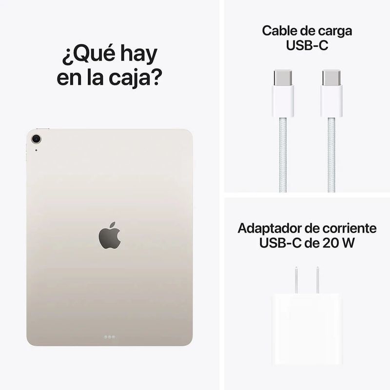 iPad Air 11 pulgadas M4 128GB color starlight especificaciones