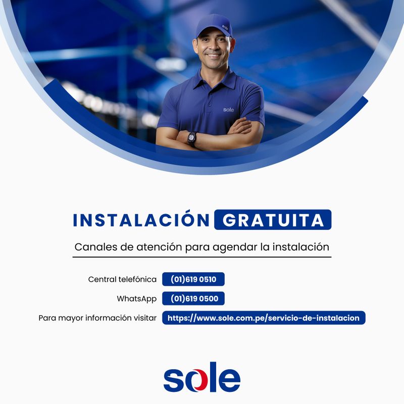 Calentador Sole Control Total 5.5L GN pantalla LED blanco detalle instalación