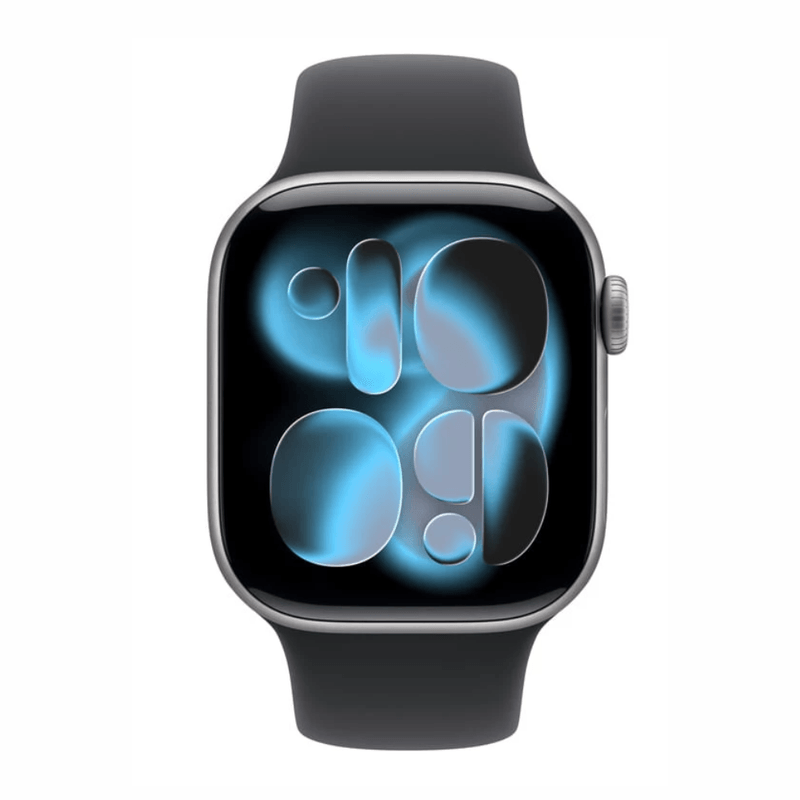 Apple Watch series 11 46 mm GPS 64GB chip S10 gris espacial frontal
