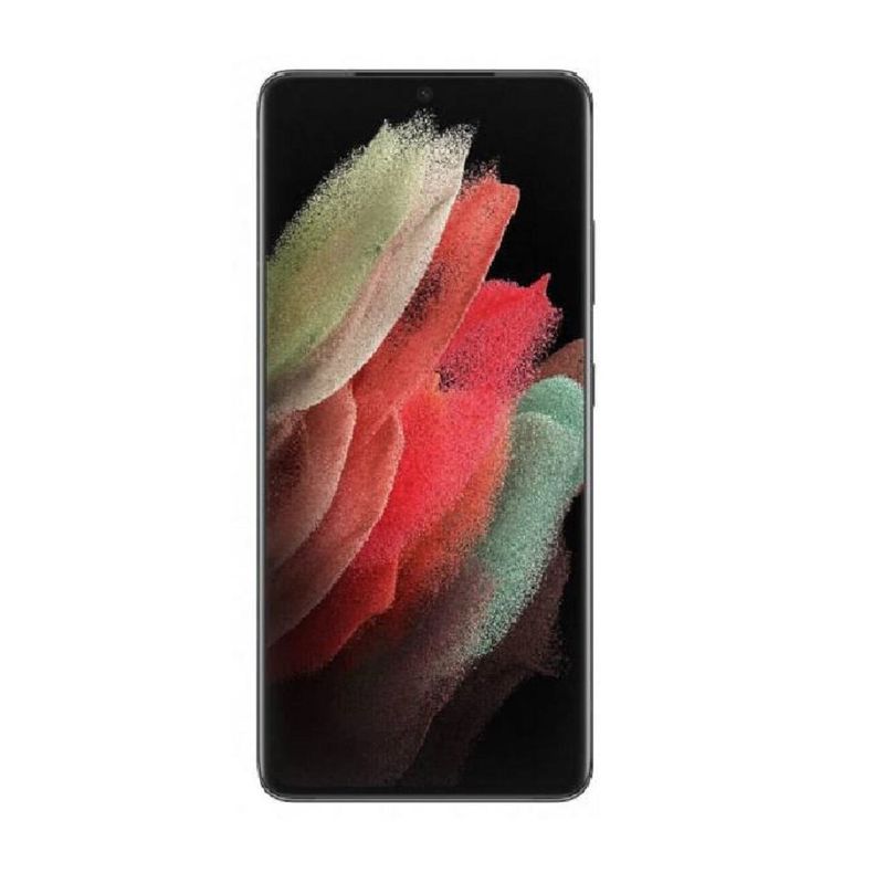 Celular Samsung Galaxy S21 Ultra 5G 128GB cámara 108MP negro frontal cámara