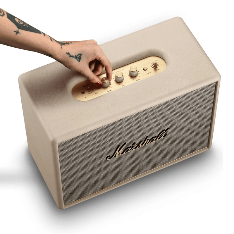 Parlante Marshall Woburn III 150 W Bluetooth HDMI crema ecualizador