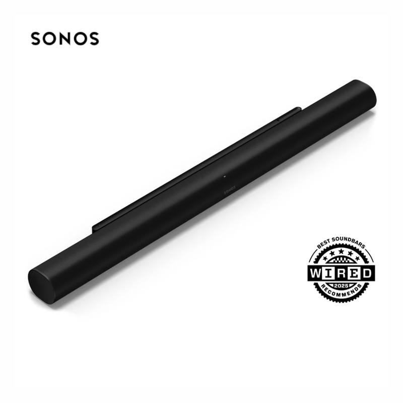 Barra de sonido Sonos Arc Ultra Dolby Atmos HDMI eARC negro oblicuo