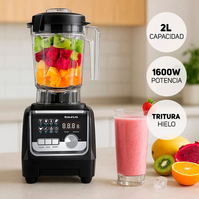 Combo Taurus licuadora Elite 1.5L con grill ASTII negro uso
