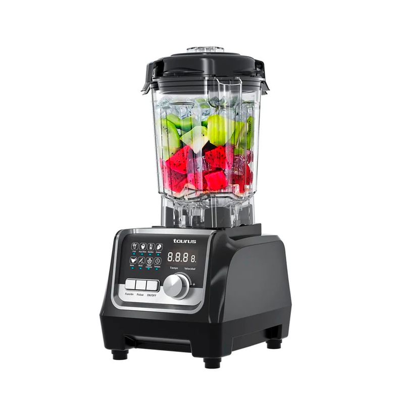 Combo Taurus licuadora Elite 1.5L con grill ASTII frontal oblicuo