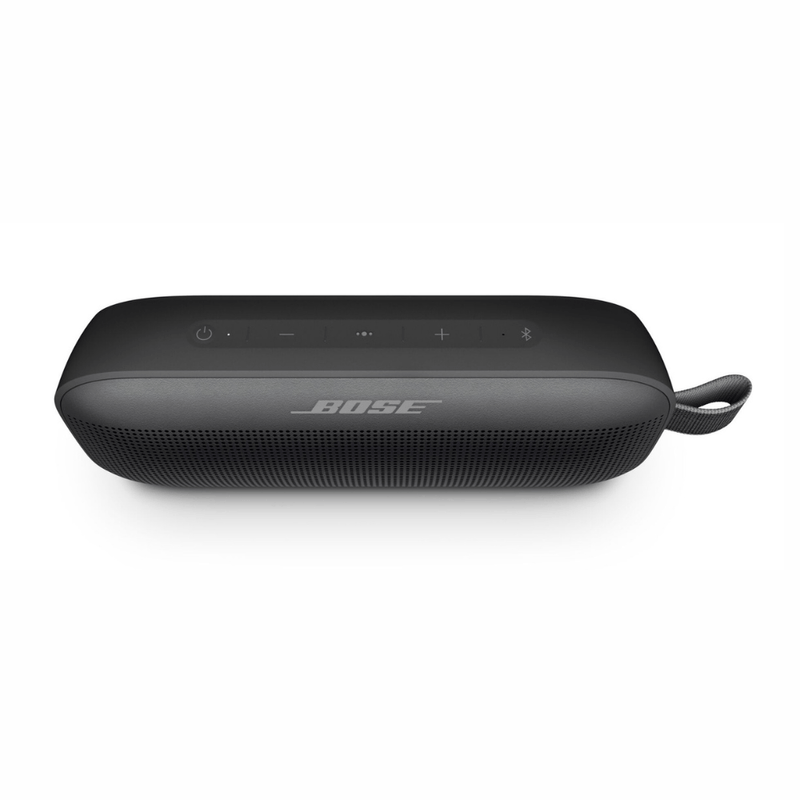 Parlante Bluetooth portátil Bose SoundLink Flex reempacado negro superior