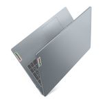 Laptop Lenovo IdeaPad Slim 3 Ryzen 5 16GB 512GB gris superior oblicuo