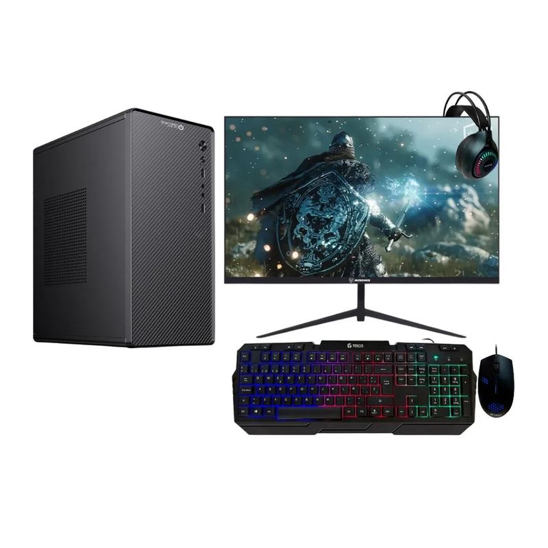 PC Enkore Core i5 16GB 500GB + Monitor 24 FHD combo frontal