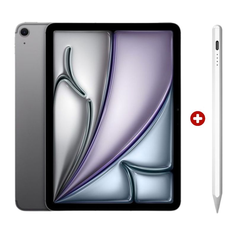 iPad Air 11 M4 128GB cámara 12MP space gray con Pencil Universal frontal
