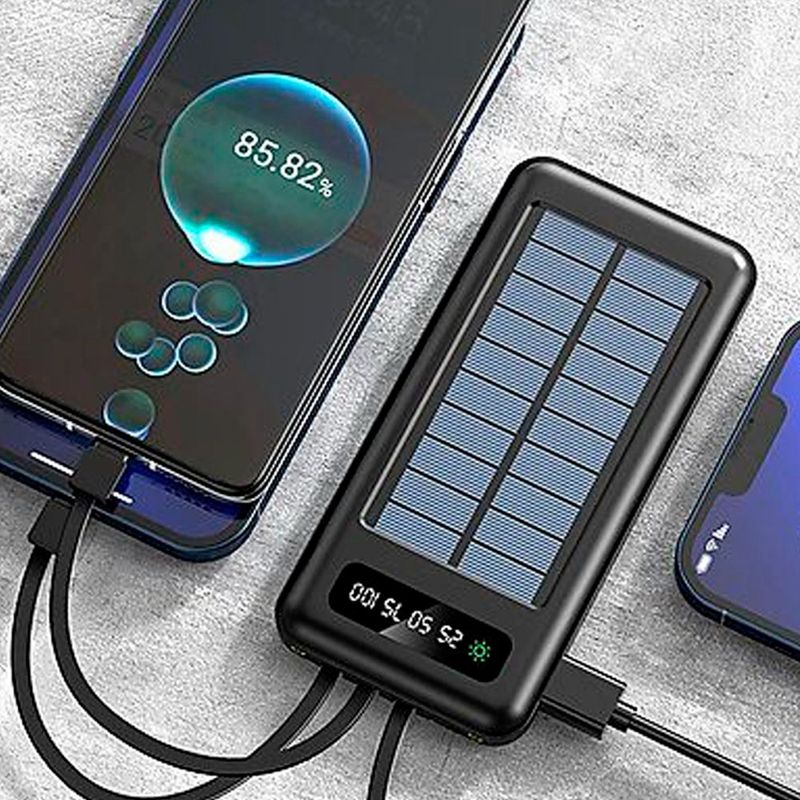 Cargador Portátil Demgel 15000mAh 4 Salidas Negro ambientado